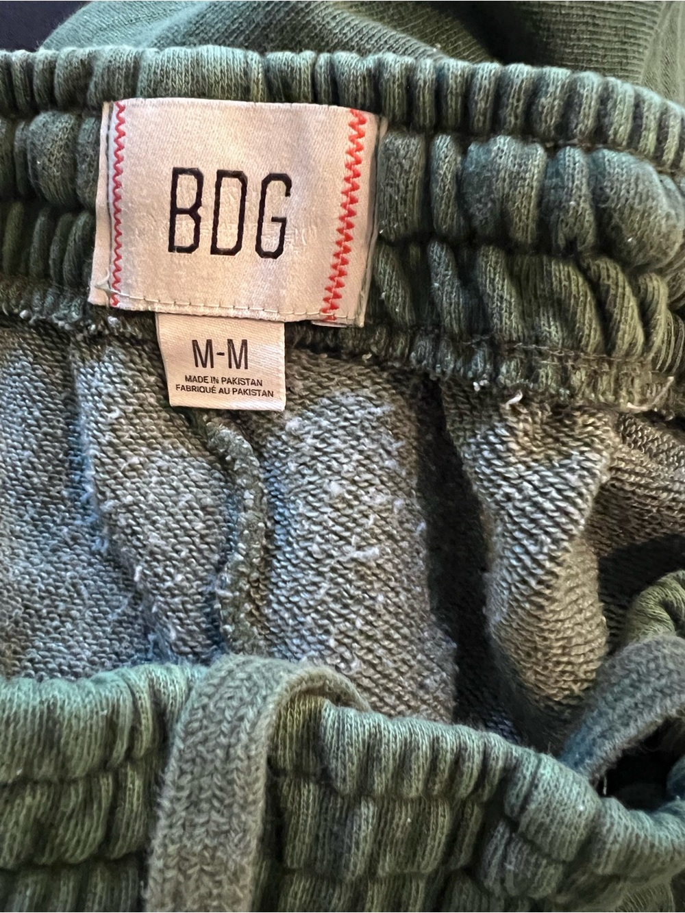 BDG Bonfire Terry Joggers Medium Baggy Unisex Bottle Green